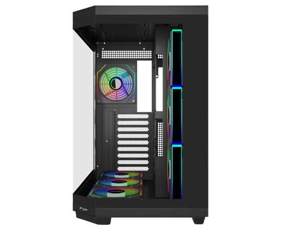 FSP Fortron U580 Black Tempered Glass ARGB ATX Gaming PC Case Datoru korpusi