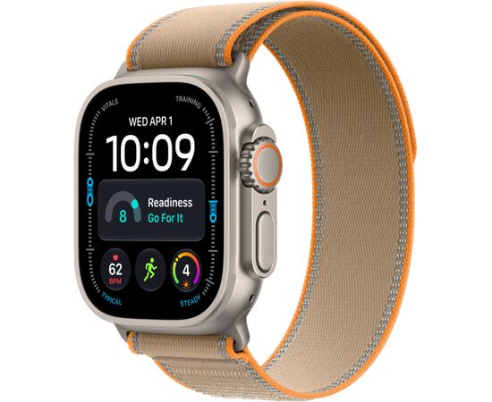 Apple Watch Ultra 4 Titan Cell 49 Natural Trail Loop Sand M/L Smart-Watch Pulksteņi