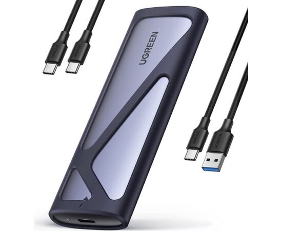 Ugreen CM400 90264 M.2 SSD enclosure with USB-C 3.2 port grey Korpusi ārējiem HDD, SSD