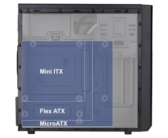 Akyga AK17BK computer case Micro Tower Black Корпуса