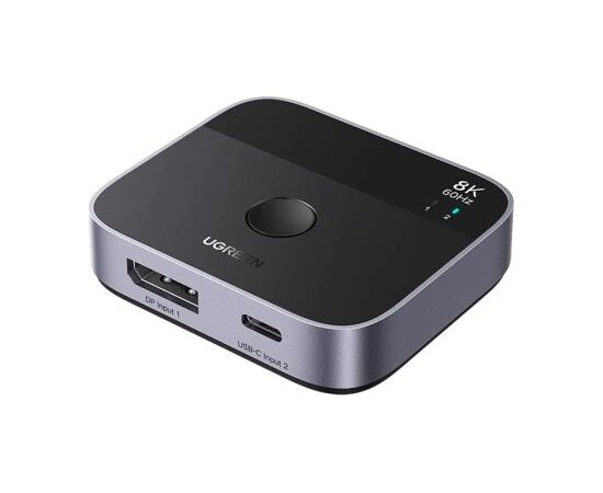 Ugreen DisplayPort/USB-C to USB-C switch grey Коммутаторы (Switch)