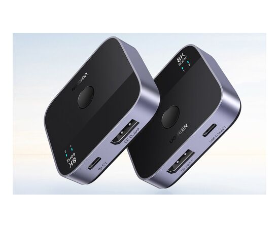 Ugreen DisplayPort/USB-C to USB-C switch grey Коммутаторы (Switch)