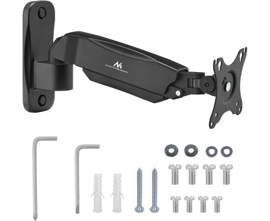 Maclean monitor wall mount, computer screen holder, 17-32'', 9kg max, mechanical spring, MC-979 Jaunumi - Audio-Video