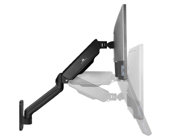 Maclean MC-332 Double Arm Monitor Wall Mount, 17-32", 9kg max, Computer Screen Holder Jaunumi - Audio-Video