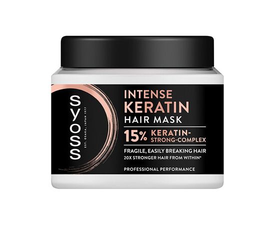 Syoss Intense Keratin Hair Mask - Maska na vlasy 400ml Духи и косметика