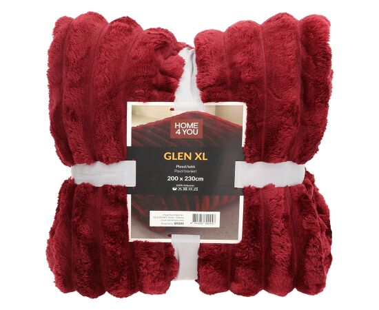 Plaid GLEN XL 200x230cm, red Новинки Для дома и сада 