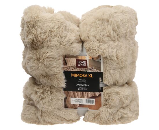 Plaid MIMOSA XL 200x230cm, beige Новинки Для дома и сада 