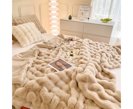 Plaid MIMOSA XL 200x230cm, beige Новинки Для дома и сада 