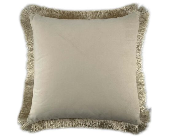 Pillow GLAMOUR 45x45cm, with furry edge, birds and flowers Новинки Для дома и сада 