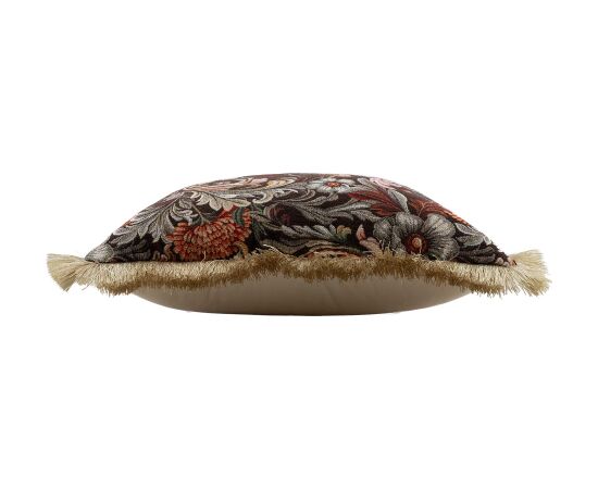 Pillow GLAMOUR 45x45cm, with furry edge, birds and flowers Новинки Для дома и сада 