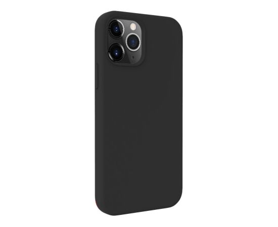 Evelatus Apple  iPhone 12 / 12 Pro Premium Magsafe Soft Touch Silicone Case Black Neoriģinālie Maciņi