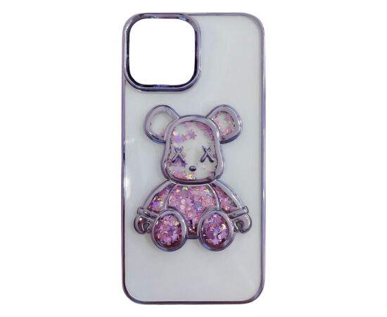 iLike Apple  iPhone 11 Silicone Case Print Desire Bear Purple Neoriģinālie Maciņi