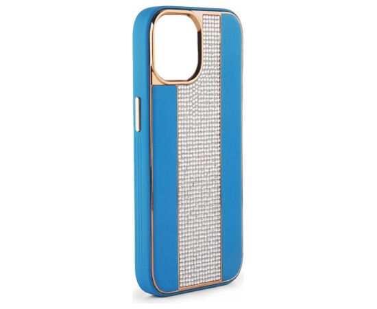 iLike Apple  iPhone 11 Diamonds and Leather Case Blue Neoriģinālie Maciņi