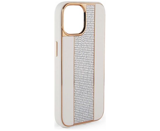iLike Apple  iPhone 11 Diamonds and Leather Case White Neoriģinālie Maciņi