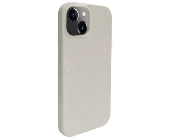 iLike Apple  iPhone 14 Silicone plastic case Eco Print Design White Neoriģinālie Maciņi
