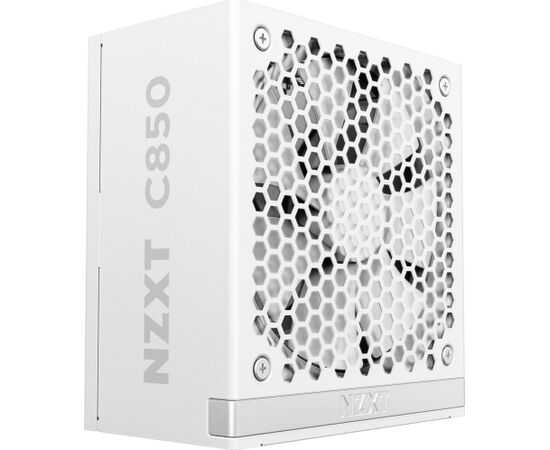 NZXT C850 Gold ATX 3.1, PC power supply (white, 1x 16-pin graphics card connector, 3x PCIe, cable management, 850 watts) Datoru barošanas bloki