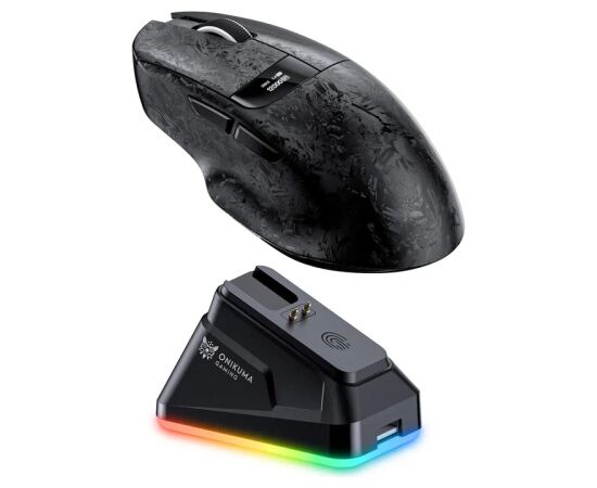 ONIKUMA DM08 Wireless Mouse (Black) Klaviatūras
