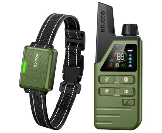 Training collar Rojeco DOG800 (green) Citas preces