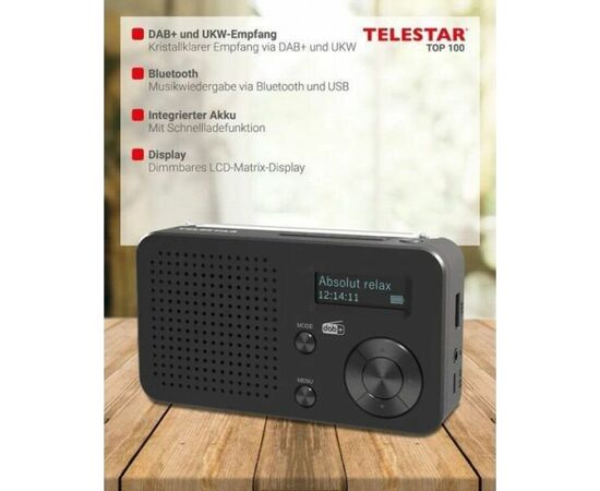 INTERNETA RADIO TELESTAR TOP 100 DAB+Portable Новинки Компьютерная техника