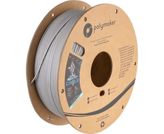 Plantronics Filament Polymaker PolyLite CosPLA Version A 1,75mm 1kg - Easily sandable - Gray} Новинки Компьютерная техника
