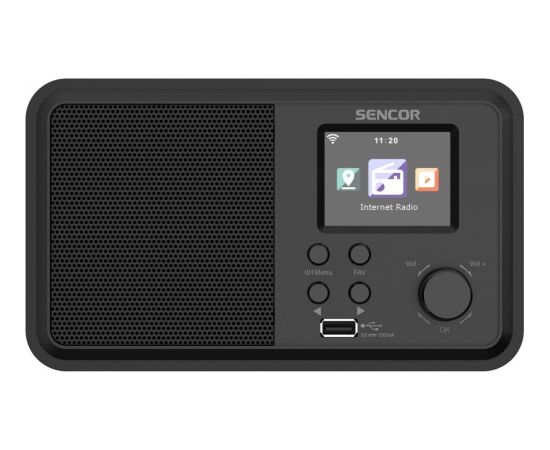 Interneta Radio Sencor 4W, WiFi,FM,DAB+,USB,Wys LCD Новинки Компьютерная техника