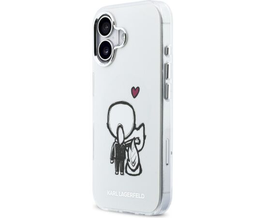 Karl Lagerfeld Karl & Choupette Back MagSafe Case Aizsargapvalks priekš iPhone 17 / caurspīdīgs Neoriģinālie Maciņi
