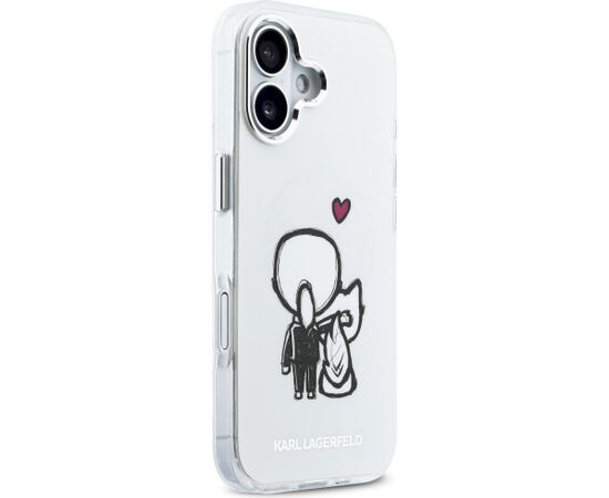 Karl Lagerfeld Karl & Choupette Back MagSafe Case Aizsargapvalks priekš iPhone 17 / caurspīdīgs Neoriģinālie Maciņi