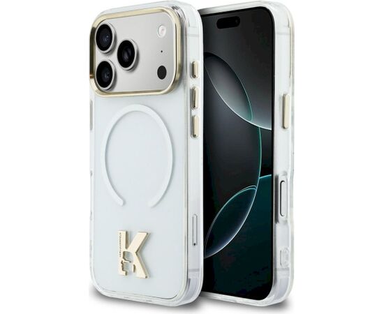 Karl Lagerfeld IML K Head Logo MagSafe Aizsargapvalks priekš iPhone 17 Pro / caurspīdīgs Neoriģinālie Maciņi