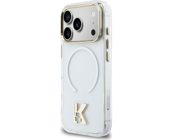 Karl Lagerfeld IML K Head Logo MagSafe Aizsargapvalks priekš iPhone 17 Pro / caurspīdīgs Neoriģinālie Maciņi