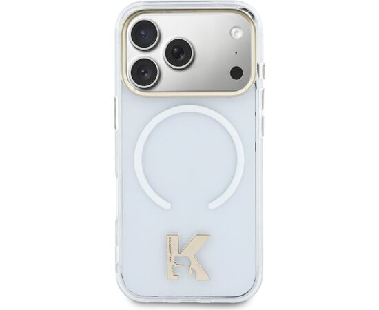 Karl Lagerfeld IML K Head Logo MagSafe Aizsargapvalks priekš iPhone 17 Pro / caurspīdīgs Neoriģinālie Maciņi