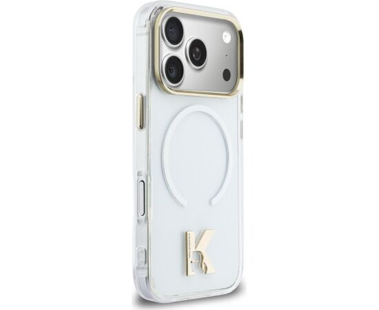 Karl Lagerfeld IML K Head Logo MagSafe Aizsargapvalks priekš iPhone 17 Pro / caurspīdīgs Neoriģinālie Maciņi