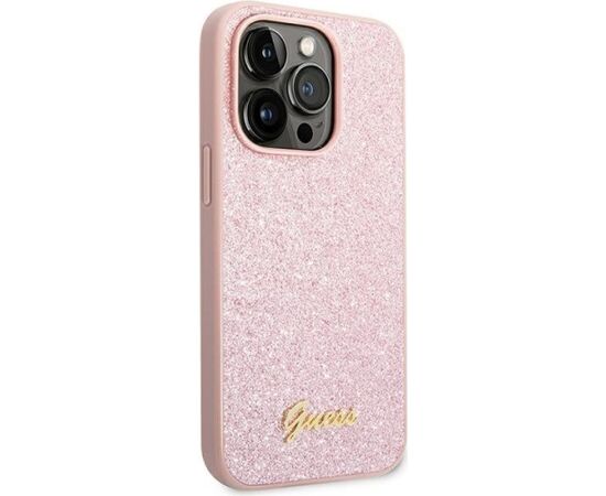 Guess GUHCP14XHGGSHP Aizmugurējais Apvalks Priekš Apple iPhone 14 Pro Max Neoriģinālie Maciņi