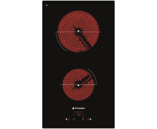 Ceramic hob Pyramis black Iebūvējama virsma - Keramika
