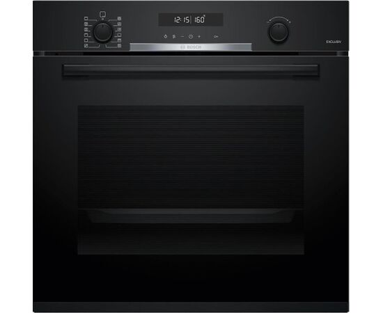Bosch, Series 6, pyrolytic cleaning, 71 L, black - Built-in oven Jaunumi Sadz. tehnika