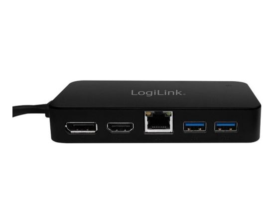 LOGILINK -  Mini DisplayPort Docking with HDMI/DisplayPort/LAN/USB 3.0