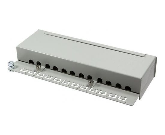 LOGILINK- Patch Panel Desktop Cat.6A STP 12 ports, grey