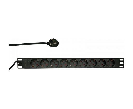 LOGILINK- 19''  power distribution unit with 9 german sockets without ON/OFF swi