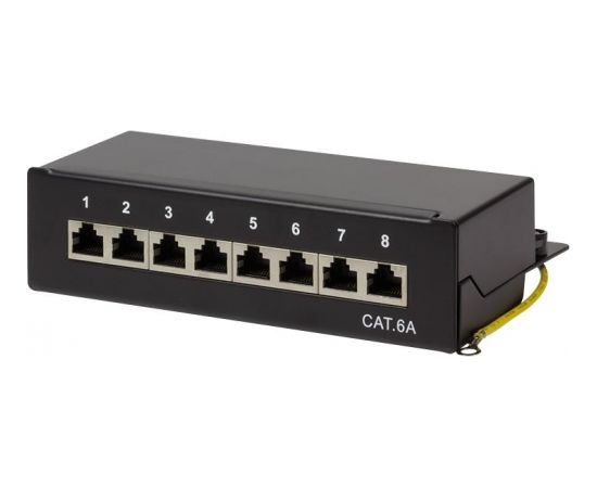 LOGILINK- Patch Panel Desktop Cat.6A STP 8 ports, Black