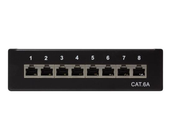 LOGILINK- Patch Panel Desktop Cat.6A STP 8 ports, Black