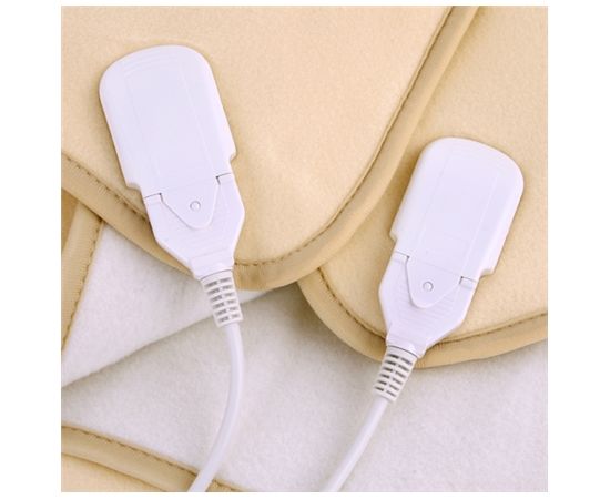Camry Electric blanket CR 7408  Number of heating levels 5, Number of persons 2, Washable, Soft polar fleece, 2 x 60 W, Beige