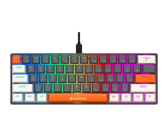 Tracer 47873 Gamezone CLAWS 61 USB Mechanical Keyboard, Grey Клавиатуры
