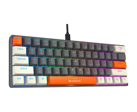 Tracer 47873 Gamezone CLAWS 61 USB Mechanical Keyboard, Grey Клавиатуры