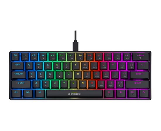 Tracer 47872 Gamezone CLAWS 61 USB Mechanical Keyboard, Black Клавиатуры