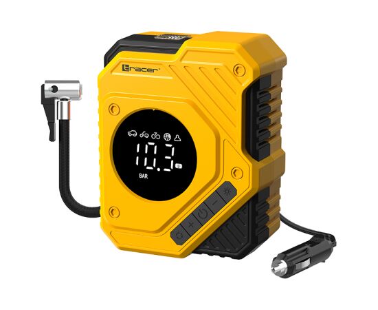 Tracer 47882 RES-12 ION Core-X Compressor Air Pump, Black/Yellow Citi auto piederumi