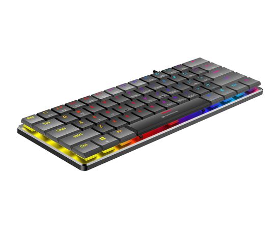 Tracer 47869 Gamezone KEYLO 61 (Low Profile) USB Mechanical Keyboard, Black/Grey Клавиатуры