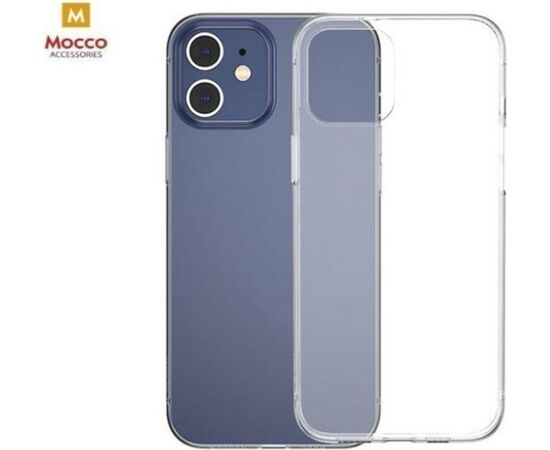 Mocco Ultra Back Case 1 mm Aizmugurējais Silikona Apvalks Priekš Apple iPhone 12 / 12 Pro Caurspīdīgs Neoriģinālie Maciņi