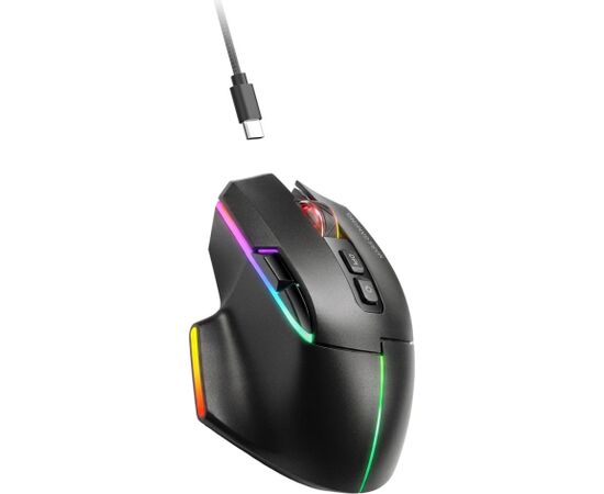 Tacens Mars Gaming MMWVECTOR mouse Right-hand RF Wireless + Bluetooth + USB Type-A Optical 12000 DPI Peles, ievadierīces