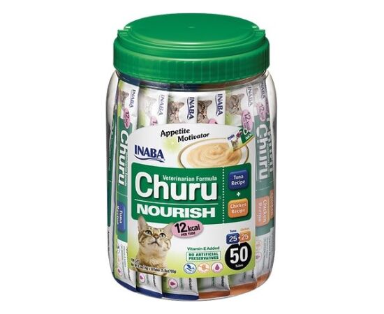 INABA Churu Nourrish Chicken and Tuna - cat treats - 50x14 g Uzkodas kaķim