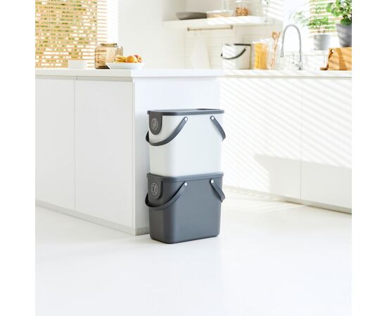 ROTHO Albula Anthracite - waste sorting container - 25l Atkritumu tvertnes