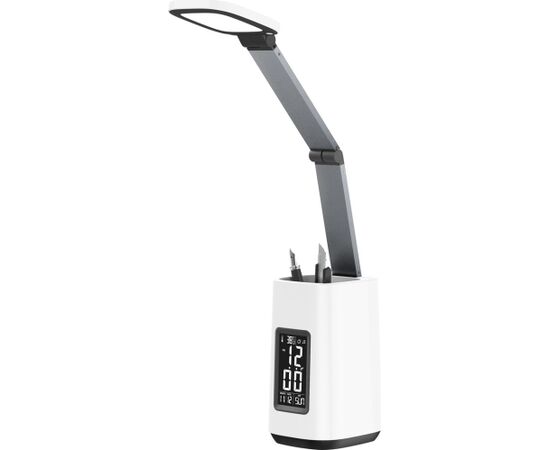 Activejet AJE-TECHNIC LED desk lamp with display white Biroja galda lampas